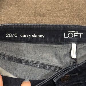 Dark denim skinny jeans